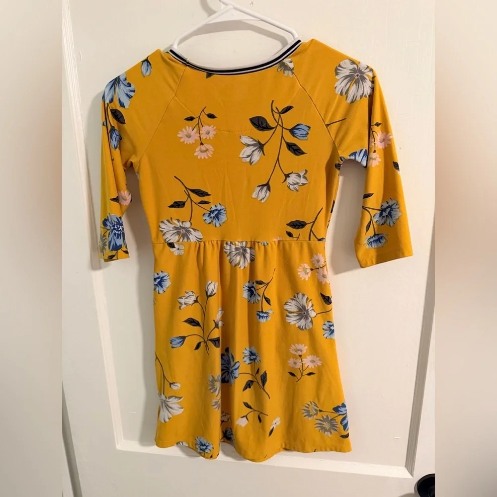Old Navy Yellow Floral Kids Dress